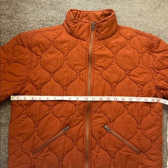 Keren Hart Cropped Quilted Jacket Burnt Orange/Rust Color Size M - Picture 5 of 10